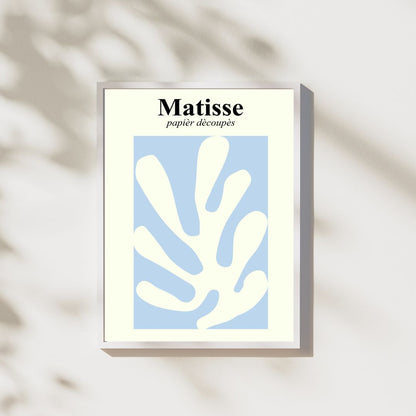3'lü Mavi Matisse Duvar Posteri